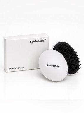 SpoiledChild White & Black Pocket Styling Brush by SpoiledChild